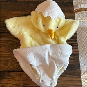 Pottery Barn Kids Yellow Chick Diaper Cover Set